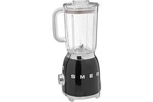 Smeg BLF01BLUS 50's Retro Style Aesthetic Blender (600 W Motor), Black