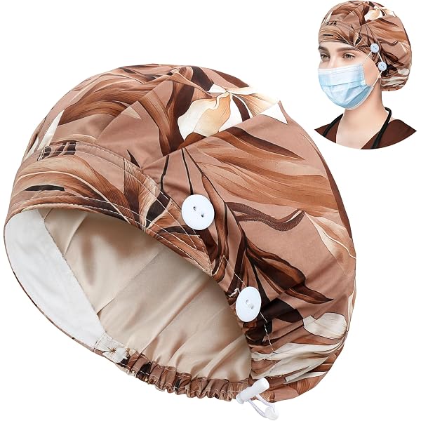 Amazon.com: KimKaps Bouffant Style Scrub Caps Women Men 
