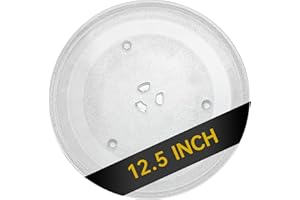 Rotaglass 12.5" Microwave Glass Turntable Plate, 12.5" / 30.5 cm Microwave Tray Replacement Glass Plate, Glass Tray Replacement for LG, GE, Magic Chef, Hotpoint, Panasonic, Kenmore, etc