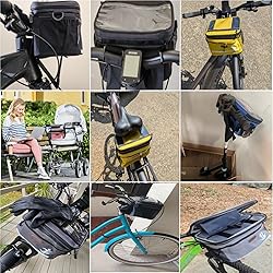 MeiMeSu Bike Handlebar Bag Waterproof Bike Basket