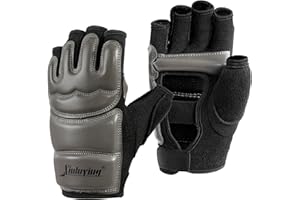 Xinluying Punch Bag Taekwondo Karate Gloves for Sparring Martial Arts Boxing Training Fingerless Women Kids