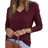 Arach&Cloz Women's Wool Blend Spring Sweaters Business Casual Outfits