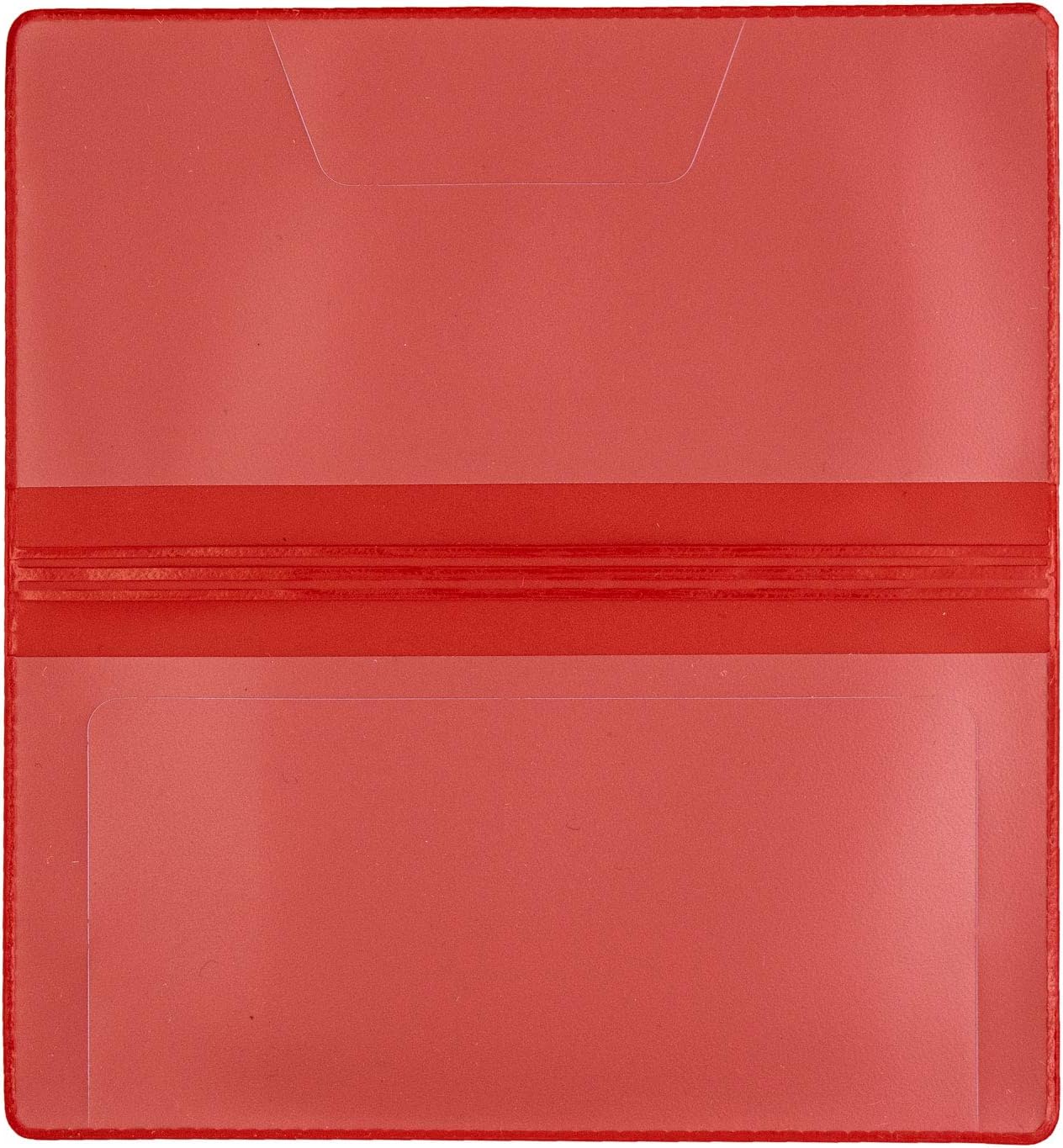 Red Vinyl Checkbook Cover, Top Tear Personal Vinyl Checkbook Cover