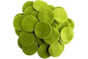 Playfully Ever After Pear Green Craft Felt Circles (3/4 Inch - 150pc)