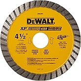 DEWALT Diamond Blade, Dry or Wet Cutting, Continuous Rim, 7/8-Inch Arbor, 4-1/2-Inch (DW4701)