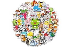IMARISHA Stickers for Kids - 100Pcs Cute Animal Stickers for Kids Water Bottles, Non-Repeating Tear-Resistant Waterproof Vinyl Water Bottles Stickers for Kids Classroom, Reusable Residue-Free Stickers for Kids