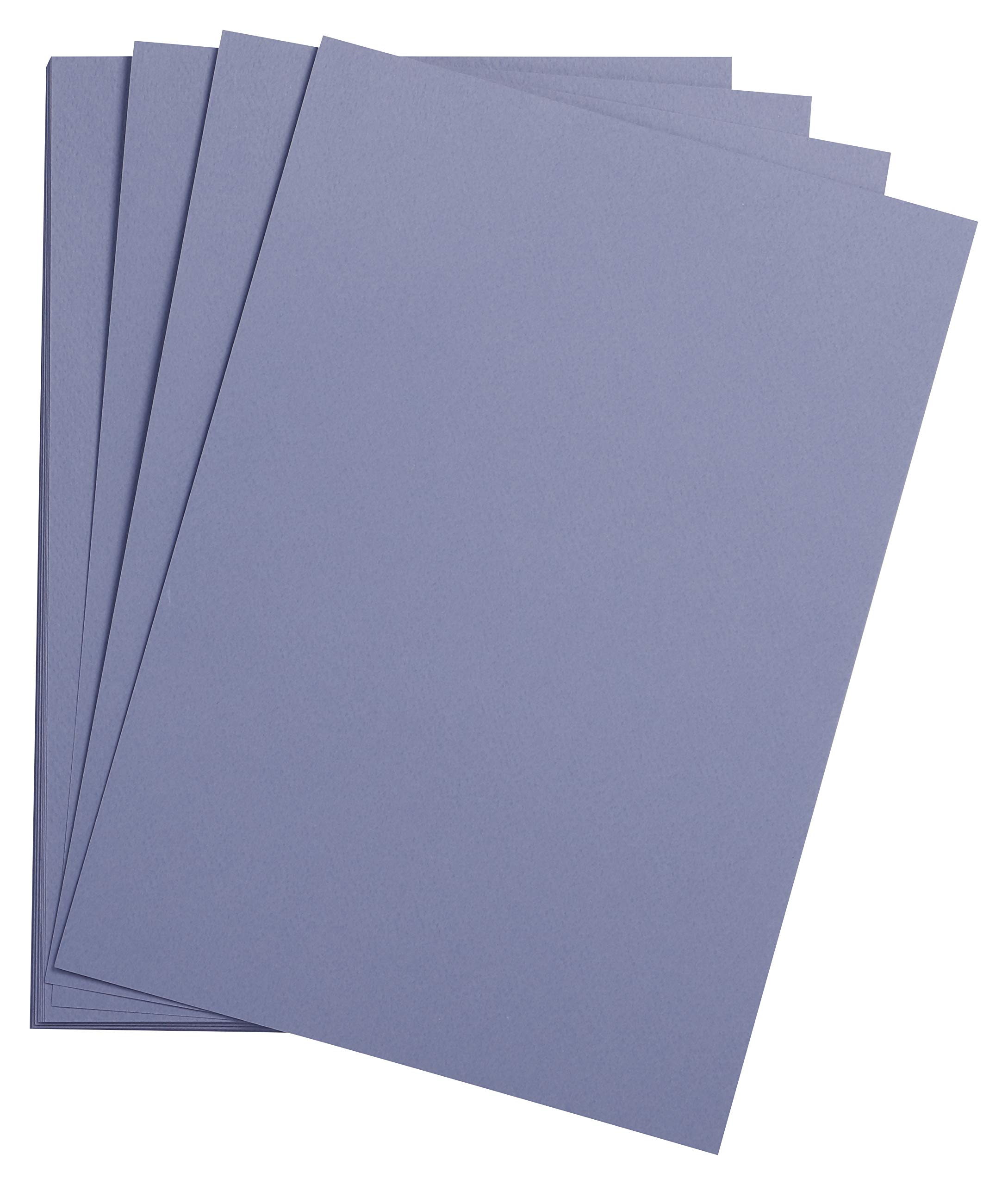 Clairefontaine - Ref 90798C - Etival Coloured Grained Drawing Paper (Pack of 25 Sheets) - A3 (42 x 29.7cm) - 160gsm Cellulose Art Paper - Lavender - Acid Free, pH Neutral