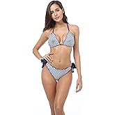 Wetopkim Womens Gradient Color Bikini Swimwear Back tie Strappless Bikini Beachwear