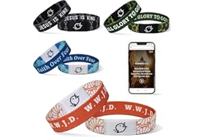 ZOKCC Daily Bible Verse Bracelets Gifts: Personalized Daily Inspiration Bible Verse Bracelet - Christian Inspirational Christmas Day Gifts for Women Men
