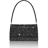 Toptime Evening Bag Clutch Purse for Women, Sparkling Envelope Handbag with 2 Compartments for Prom Cocktail Party