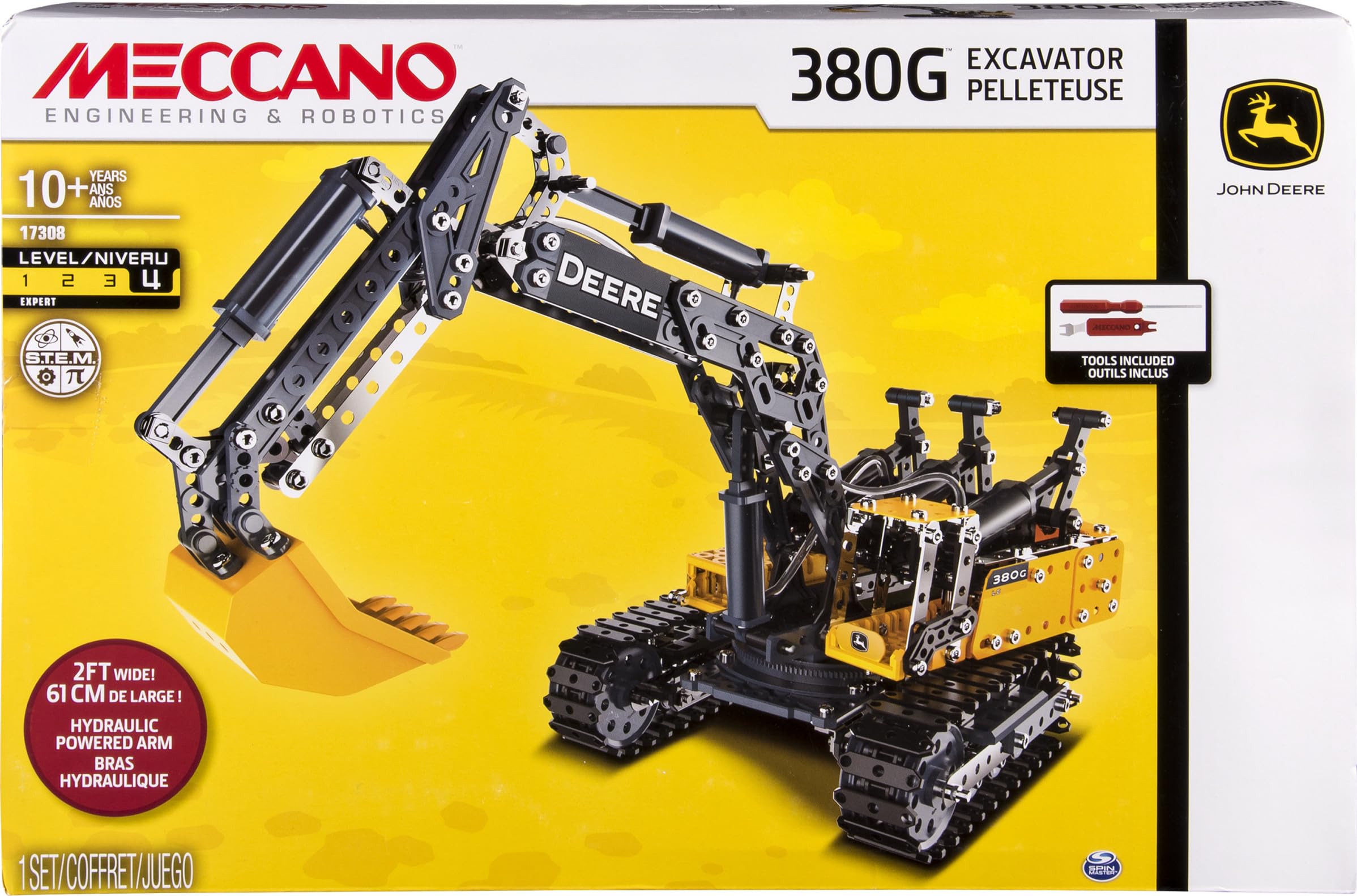 Meccano-Erector – John Deere 380G Excavator with Working
