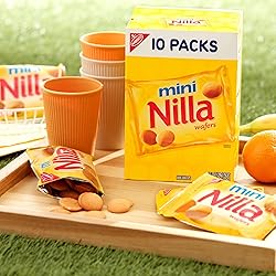 NILLA Wafers Mini Cookies, Vanilla Wafers, 10 Snack