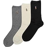 Polo Ralph Lauren Women's Classic Embroidered Pony Crew Socks (3-Pair)