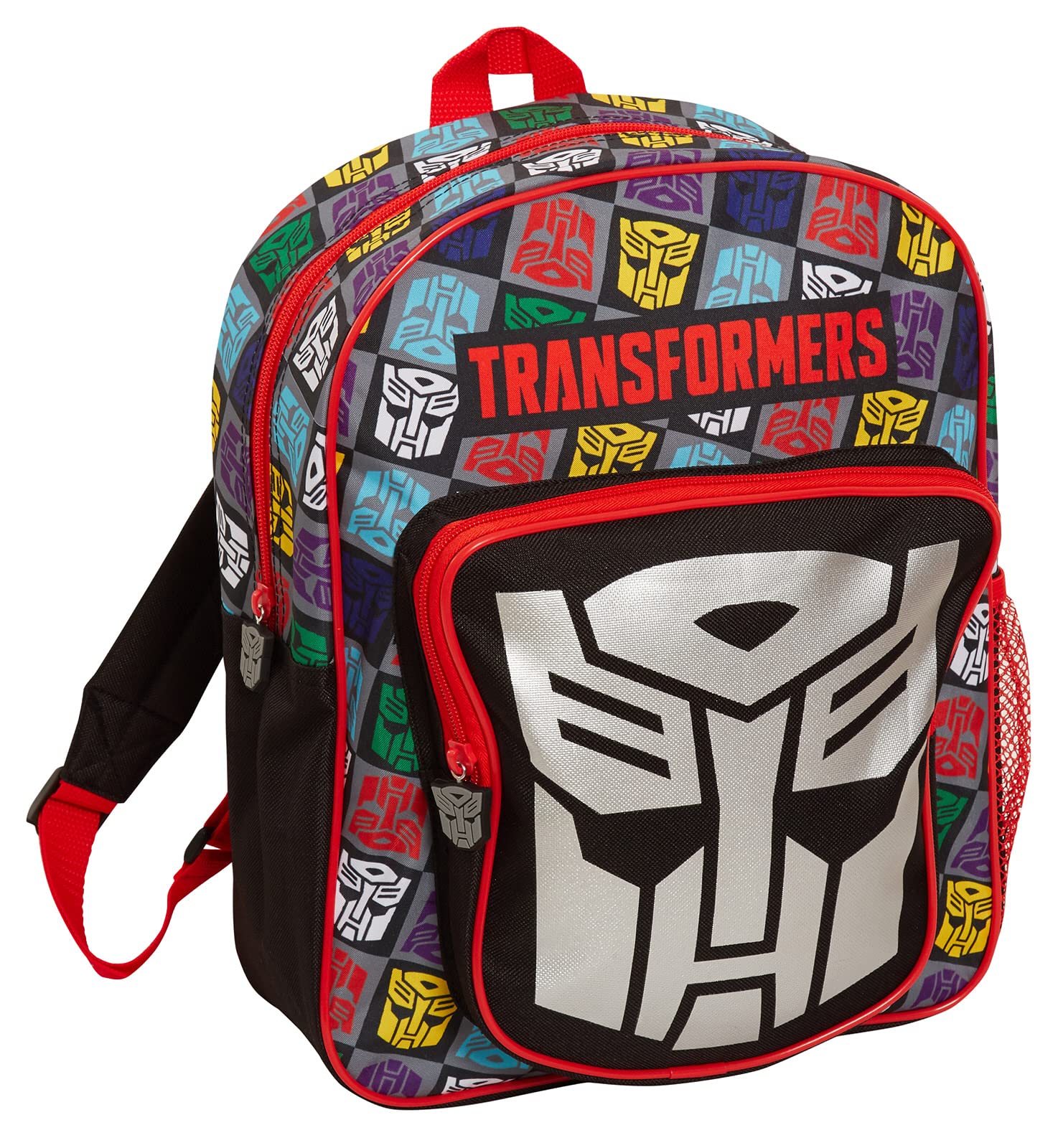 Transformers Boys Backpack Official Bag for Back to School Kindergarten Kids Large Capacity Autobots Bumblebee, Optimus Prime and Megatron Sports Rucksack Lunch Bag Travel