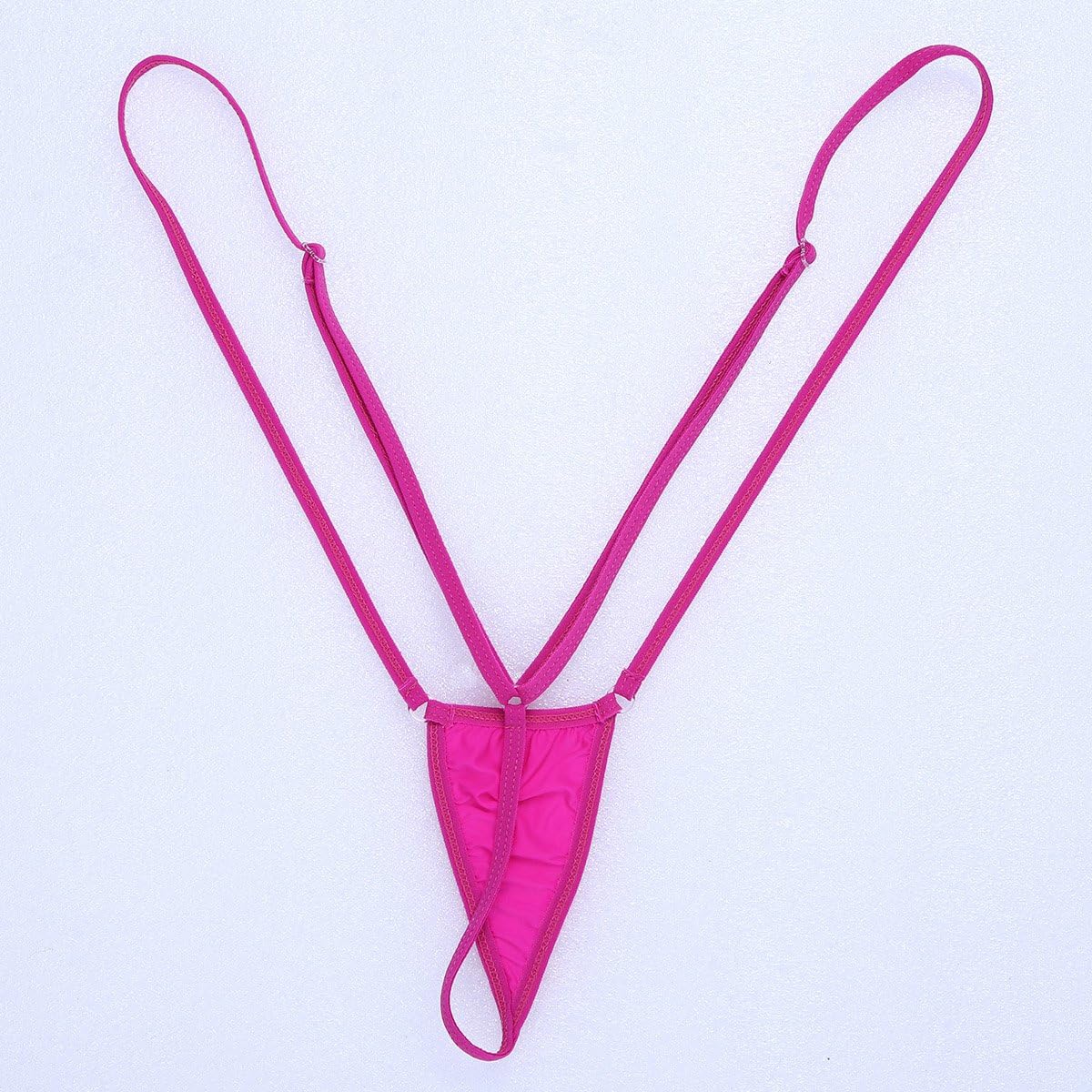 inhzoy Adult Women's Sexy Weeny Sling Shot Lingerie Bikini Thong One-Piece Teddy Bodysuit Rose Free Size - Image 4