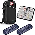 MEDMAX Insulin Cooler Travel Case with 2 Ice Pack, Water Resistant Insulated Diabetic Medication Organizer Carrying Bag with Extra Pouch for Insulin Pen and Other Diabetic Supplies (Black)