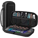 TiMOVO Carrying Case for Nintendo Switch 2 (2025), Large Capacity Protective Hard Shell Portable Travel Case Pouch for Switch 2, with 10 Game Card Slots and Pockets for Console & Accessories, Black
