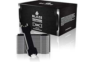 BLAZE Slim Performance Nose Strips for Breathing (60 Ct) - Oil & Sweat Proof Adhesive - Extra Strength Athletic Nasal Strips for Sleeping - Boosts Oxygen Intake & Drive, Reduces Snoring, Improves Sleep
