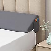 Vekkia King Bed Wedge Pillow for Headboard Gap/Bed Mattress Gap Filler Wedge,Bed Gap Filler Close Gap (0-6"),Stop Pillow Fall