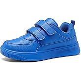 DSWED Unisex-Child Leather Lightweight Breathable Knit Athletic Running Sneakers for Kids Shoes for Boys Girls