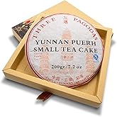 Three Pagodas Puerh Tea (80 Cups) Pu-erh Mini Cake (7.1 Ounce)