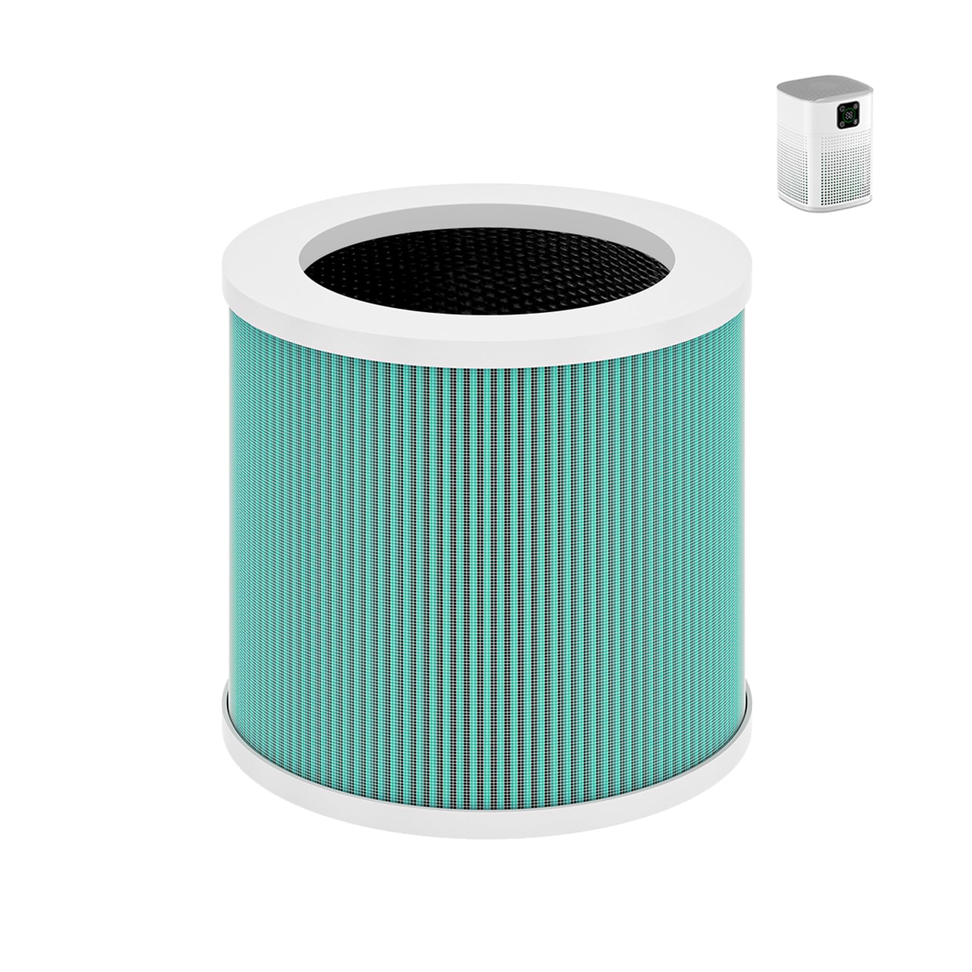 HY1800/pro Air Purifier Filter, Honeyuan Genuine Filter, 3-in-1 True HEPA, Air Purifier Replacement Filter for Pet Bedroom Smell