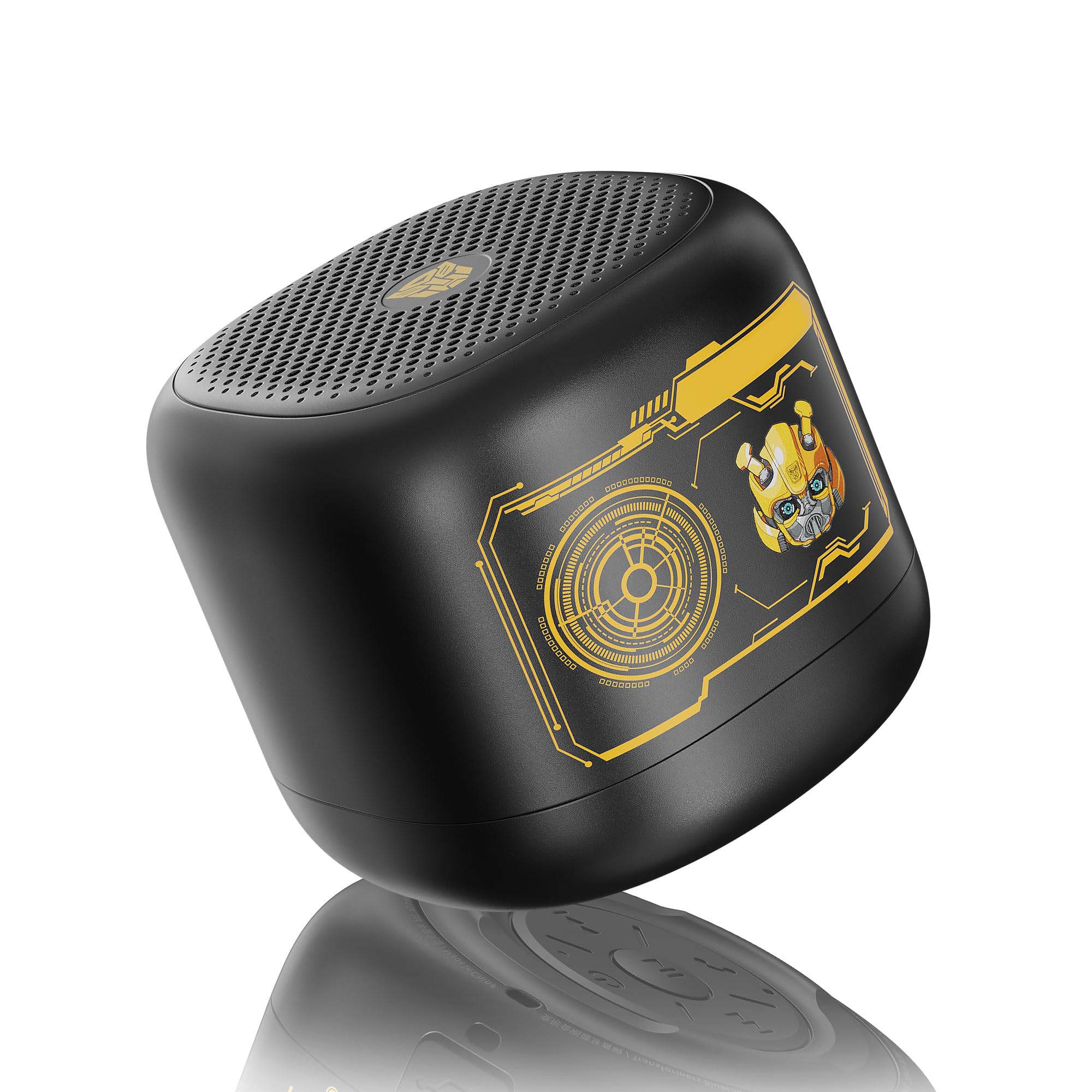 Photo 1 of XINGLINSHOE Portable Speaker Bluetooth 5.4 Loud Sound mini Speakers Bluetooth Wireless Noise-Cancelling Microphone for iPhone Android Home Outdoor Bumblebee Ideal Gift (Black)