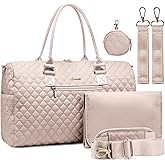 LOVEVOOK Diaper Bag Tote with Pacifier Case and Changing Pad, Large Capacity Mommy Bag for Hospital and Weekender Travel, Functional Baby Bag Newborn Baby Essential