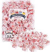 Amazon.com : Starlight Peppermint Candy Red Swirl Pinwheels Hard Candy ...