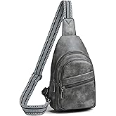 Mroede Sling Bag Crossbody Bags for Women Small Cross Body Bag Fanny Packs Chest Sling Purse for Daily Travel Leisure Sport