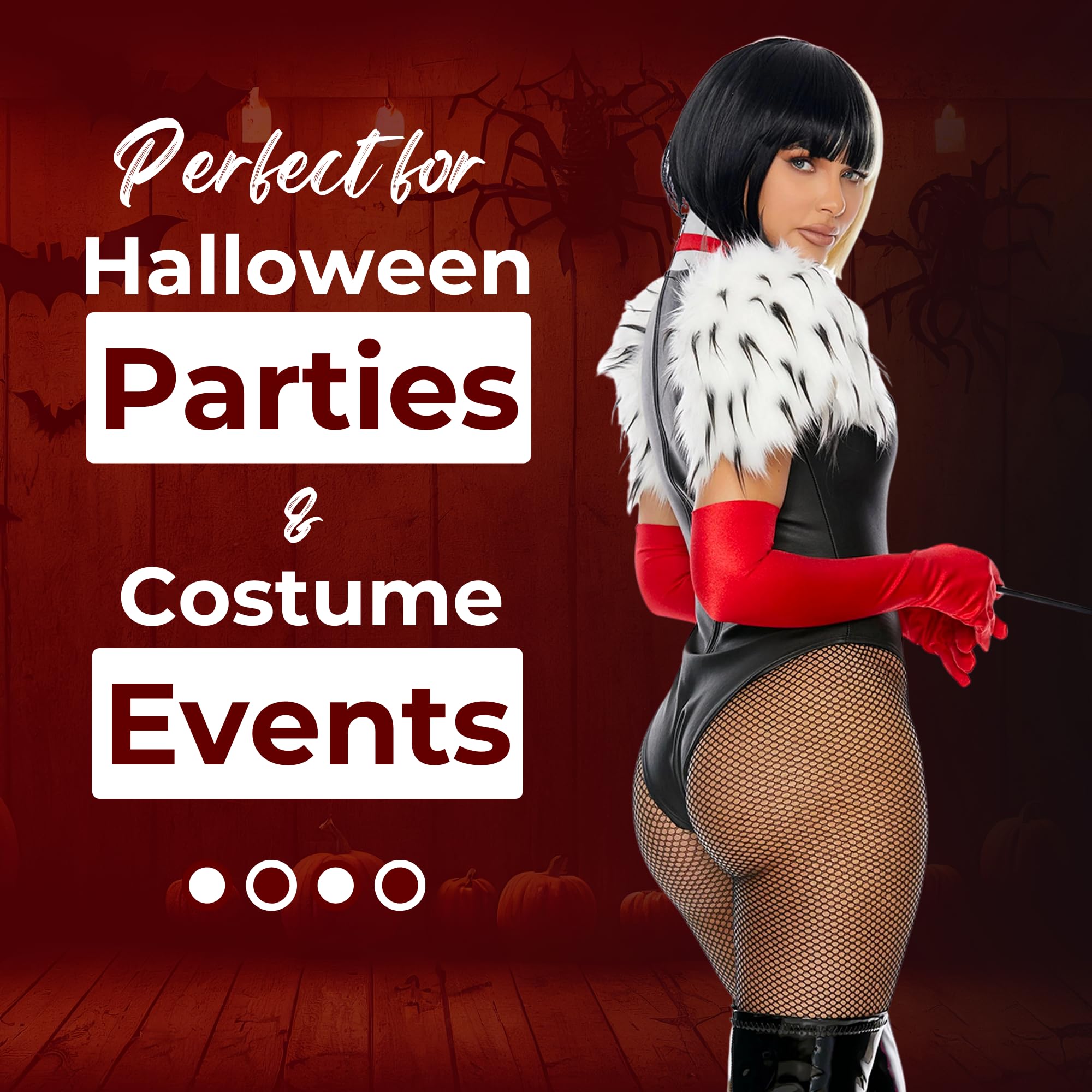 Forplay womens 3pc. Movie Villain Character Costume