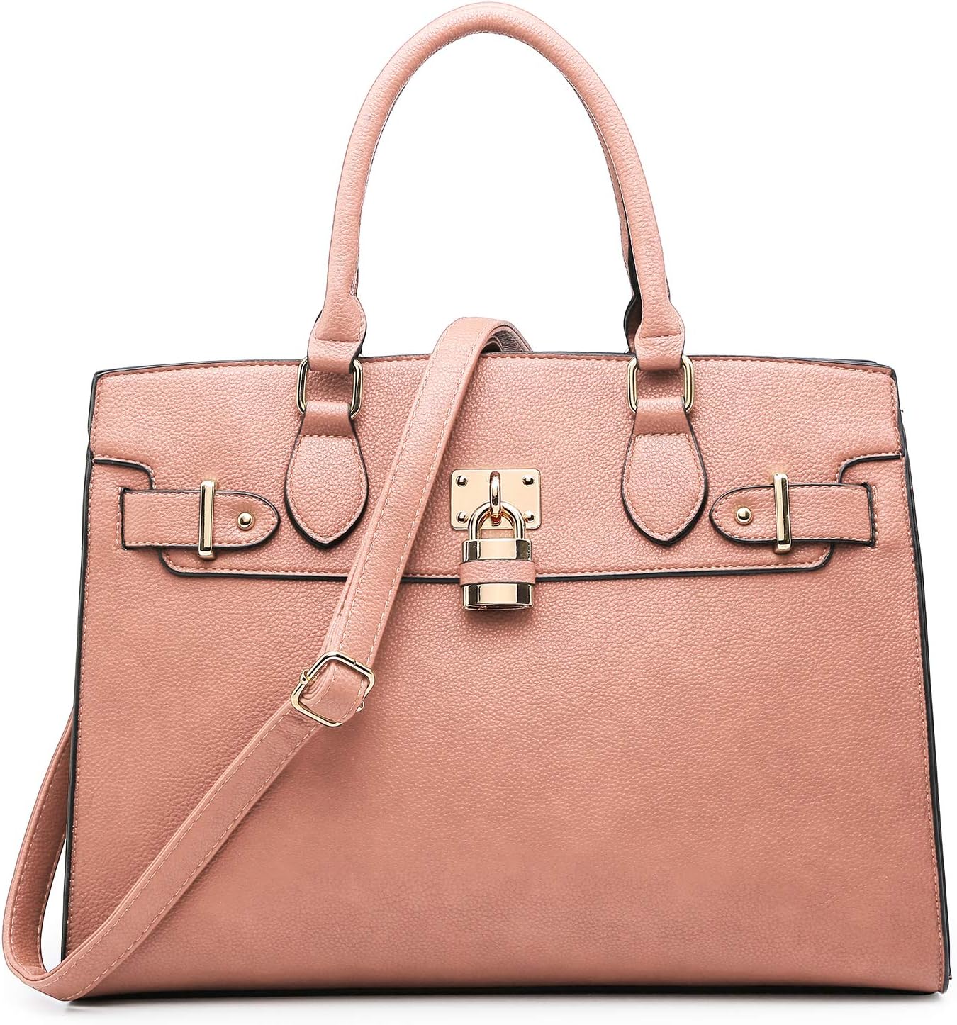 Women Ostrich Handbag Fashion Ladies Shoulder Bag Top Handle Satchel Purse 2 Pieces Set