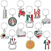 Landical Italy Keychains Metal Key Ring Souvenir Bulk Bottle Opener City Keyring Italy Theme Gifts Christmas Party Favors