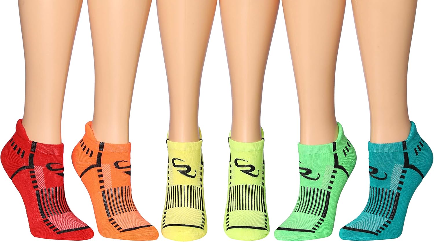 Ronnox Women's 12-Pairs Low Cut Running & Athletic Performance Tab Socks at  Women’s Clothing store
