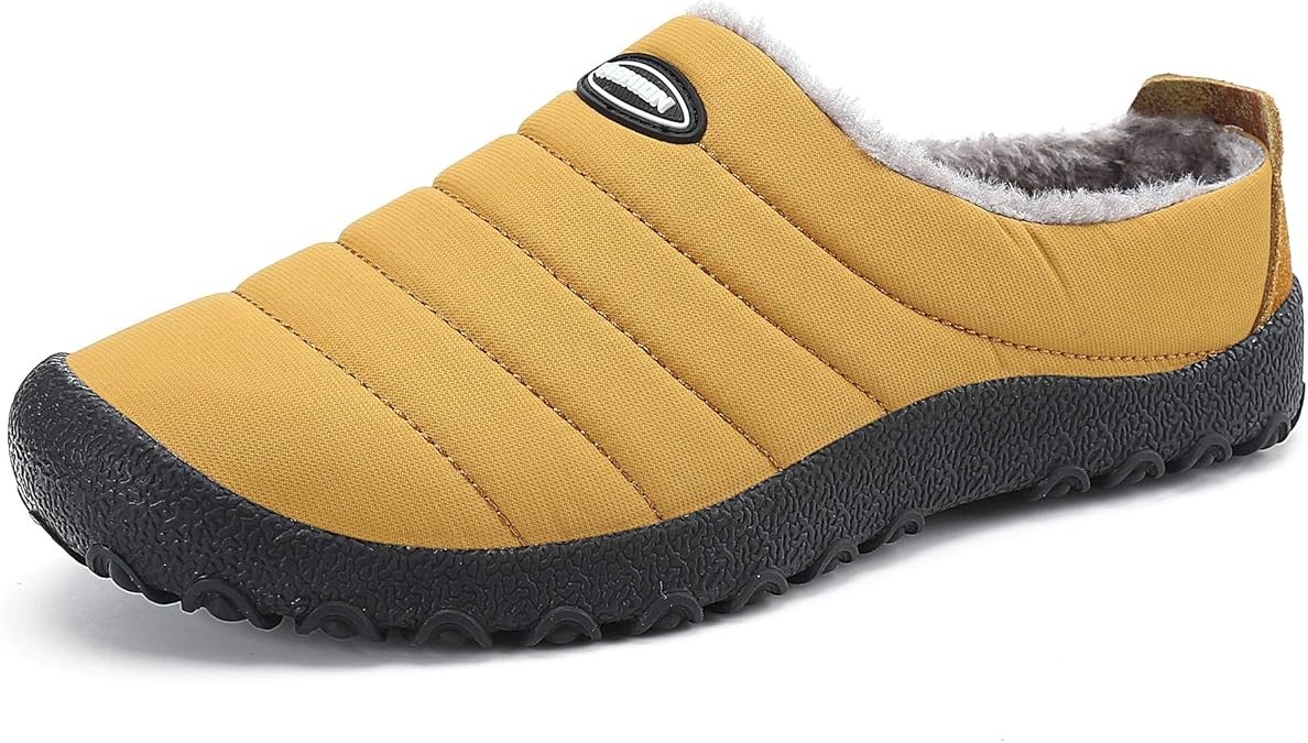 Mishansha Cozy Memory Foam Slippers Warm Fur Lined House Shoes Indoor