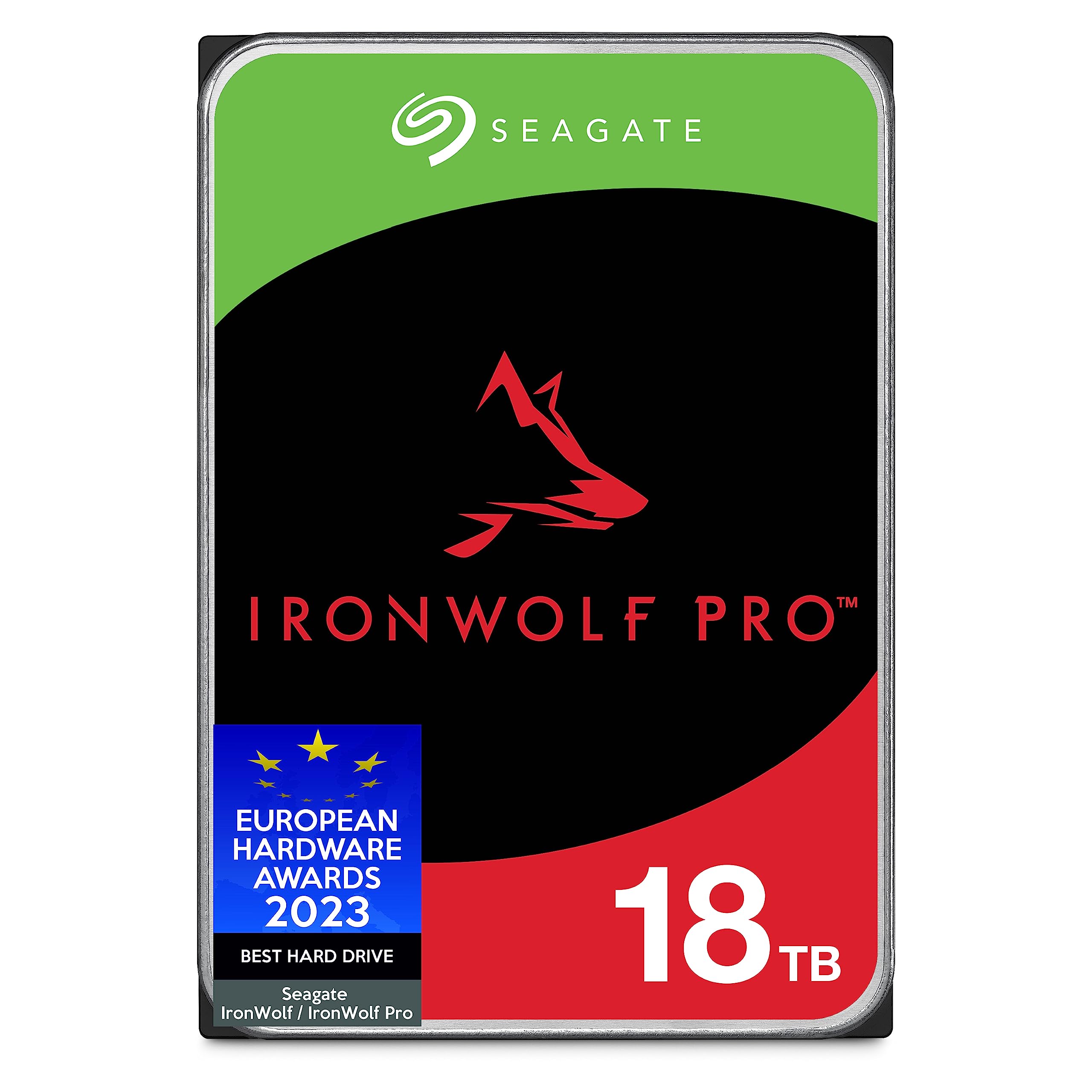 Photo 1 of Seagate IronWolf Pro 18TB NAS HDD, ST18000NE000 SATA 6Gb/s 3.5" (Renewed)