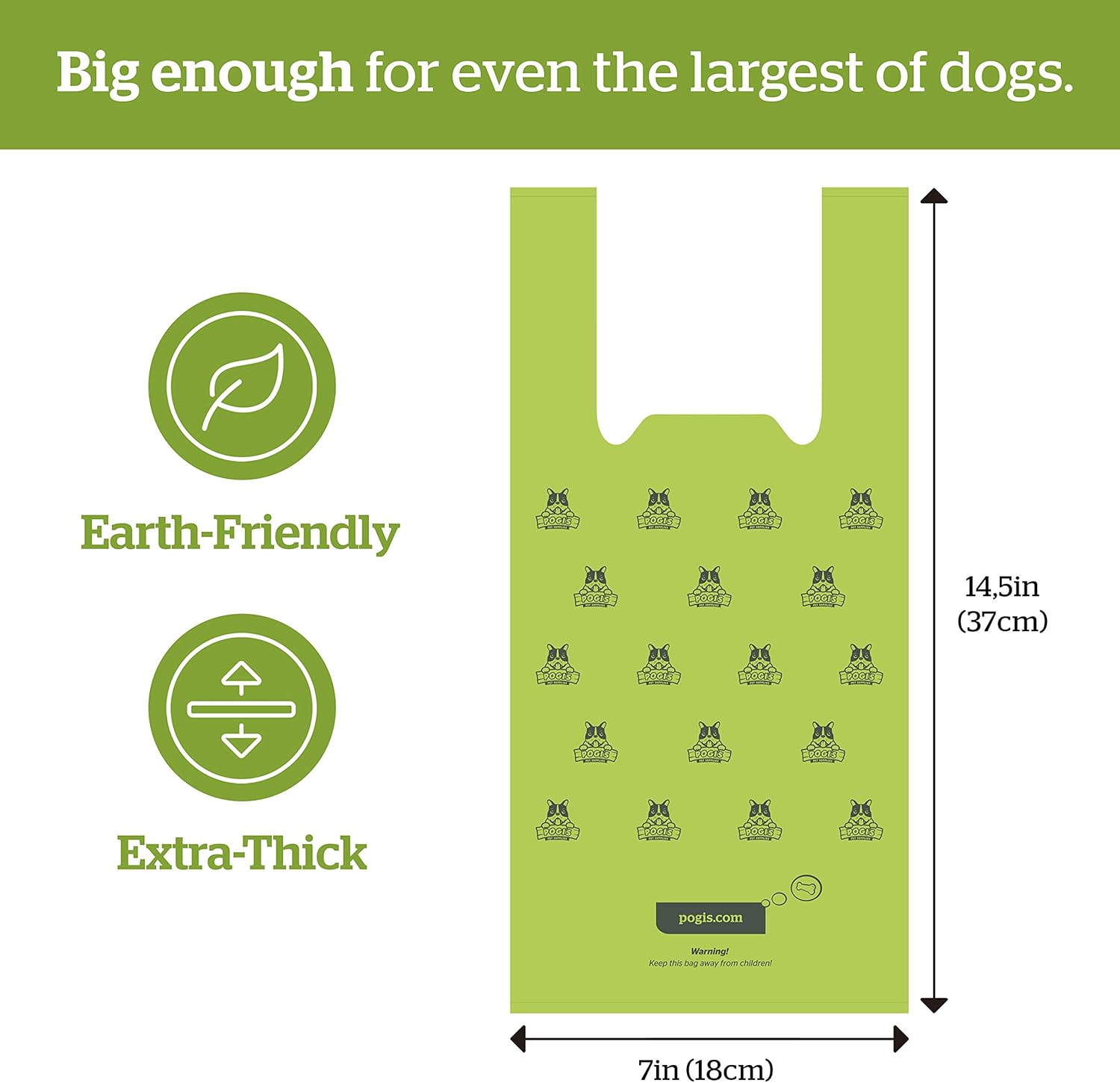 Pogi’s Dog Poo Bags with Handles - Extra Thick, Leak-Proof, Large, Fresh Scented, 900-Count, 1 count (Pack of 900) - Image 4