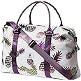 ESVAN Travel Tote Duffel Gym Bag,Weekender Overnight Carry-on Tote Crossbody Bag with Wet Pocket and Trolley Sleeve Upgraded