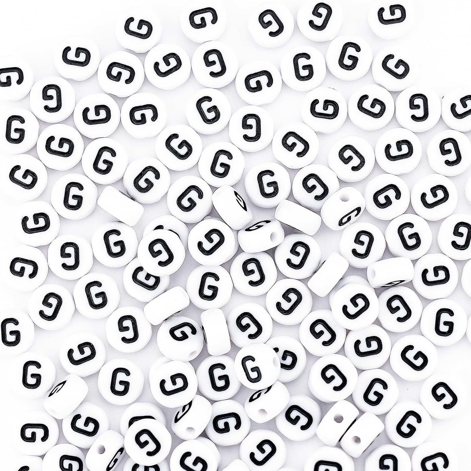 Sunrica 300Pcs Acrylic Letter Pony Beads for