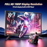 Desobry 19 inch TV with Built-in DVD Player 1080P HDMI USB Freeview 12V view 2