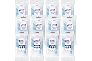 PURELL Clean & Go Cleaning Wipes, Skin and Surface, Fresh Scent, 20 Count Travel Pack (Pack of 12), 9269-12-CMR