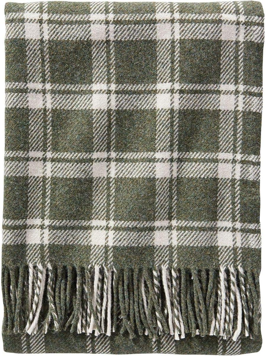 Pendleton EcoWise Washable Wool Fringed Throw Blanket One Size Juniper