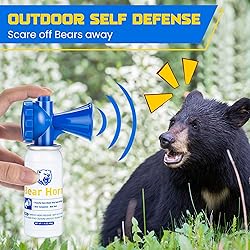 2 Pack 1.4oz Bear Horn Self Defense, Loud Air Horn