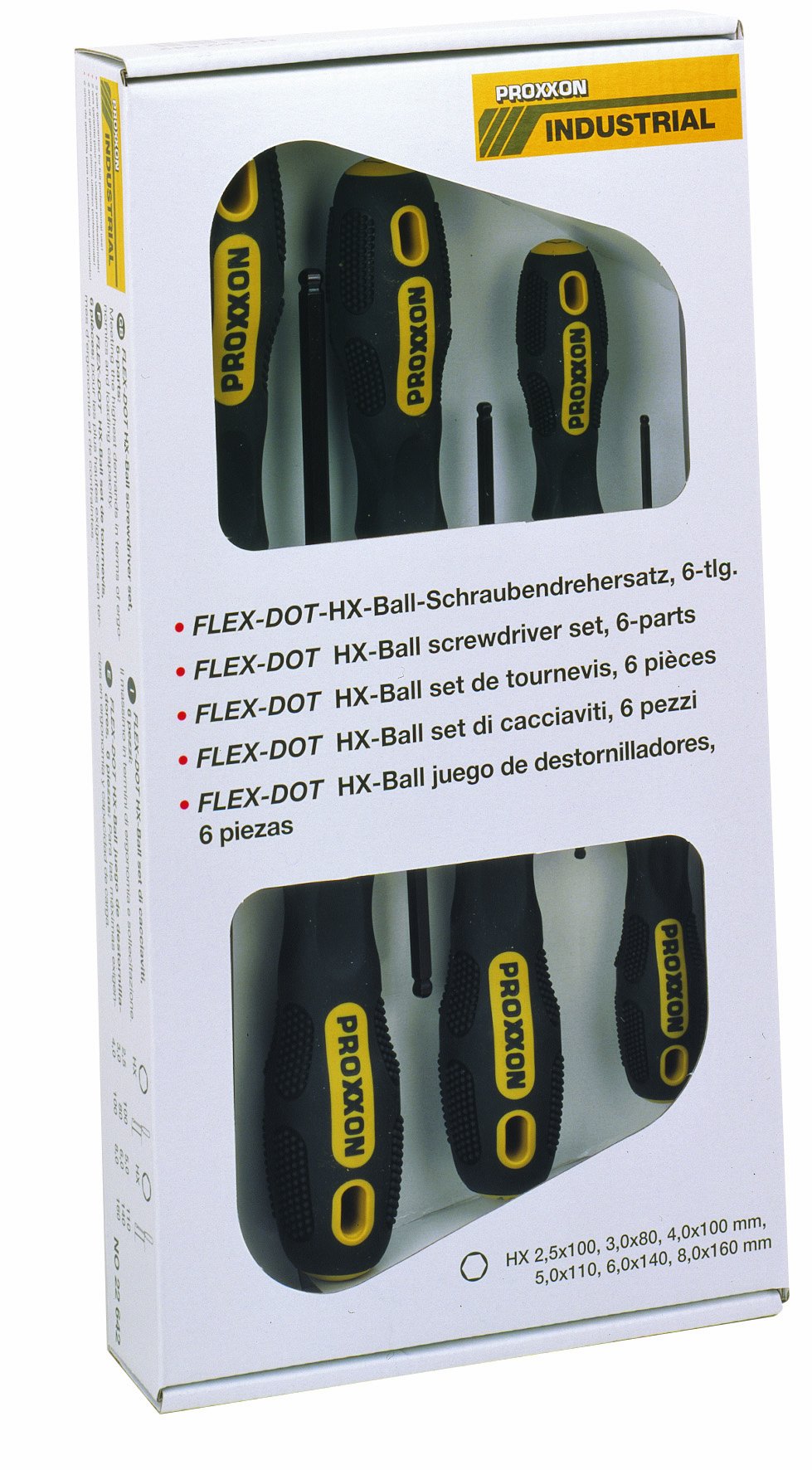 Proxxon Set of 6 Screwdrivers Flex-DOT