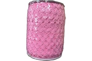 AUNHIRU Multiple Colors Available Rick Rack Trim for Crafting and Sewing, 10yards (Pink)