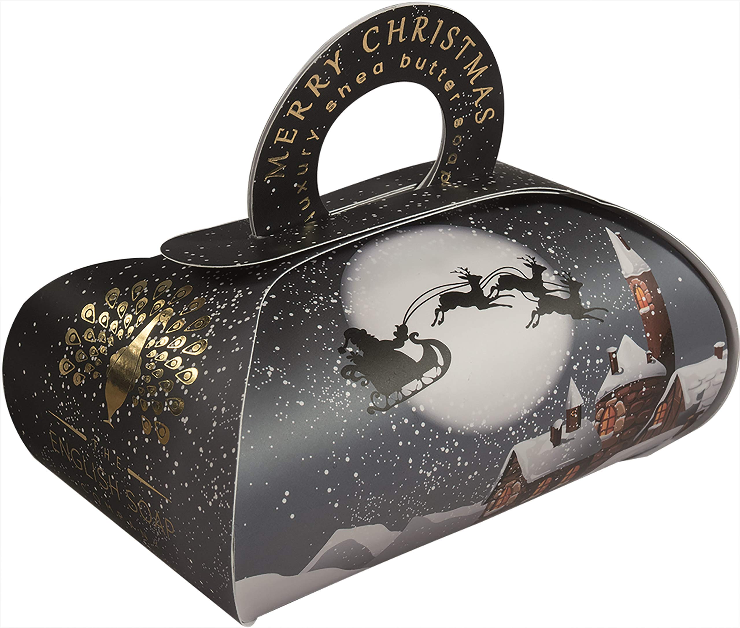 Festive Soap - Winter Village Luxury Guest Soap 260g - Cinnamon and Mulled Wine Fragrance