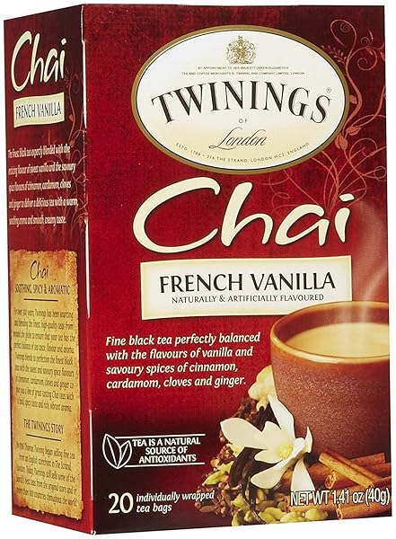 TWININGS FRENCH VANILLA CHAI, 20 CT