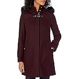 cole haan wool twill hooded duffle coat