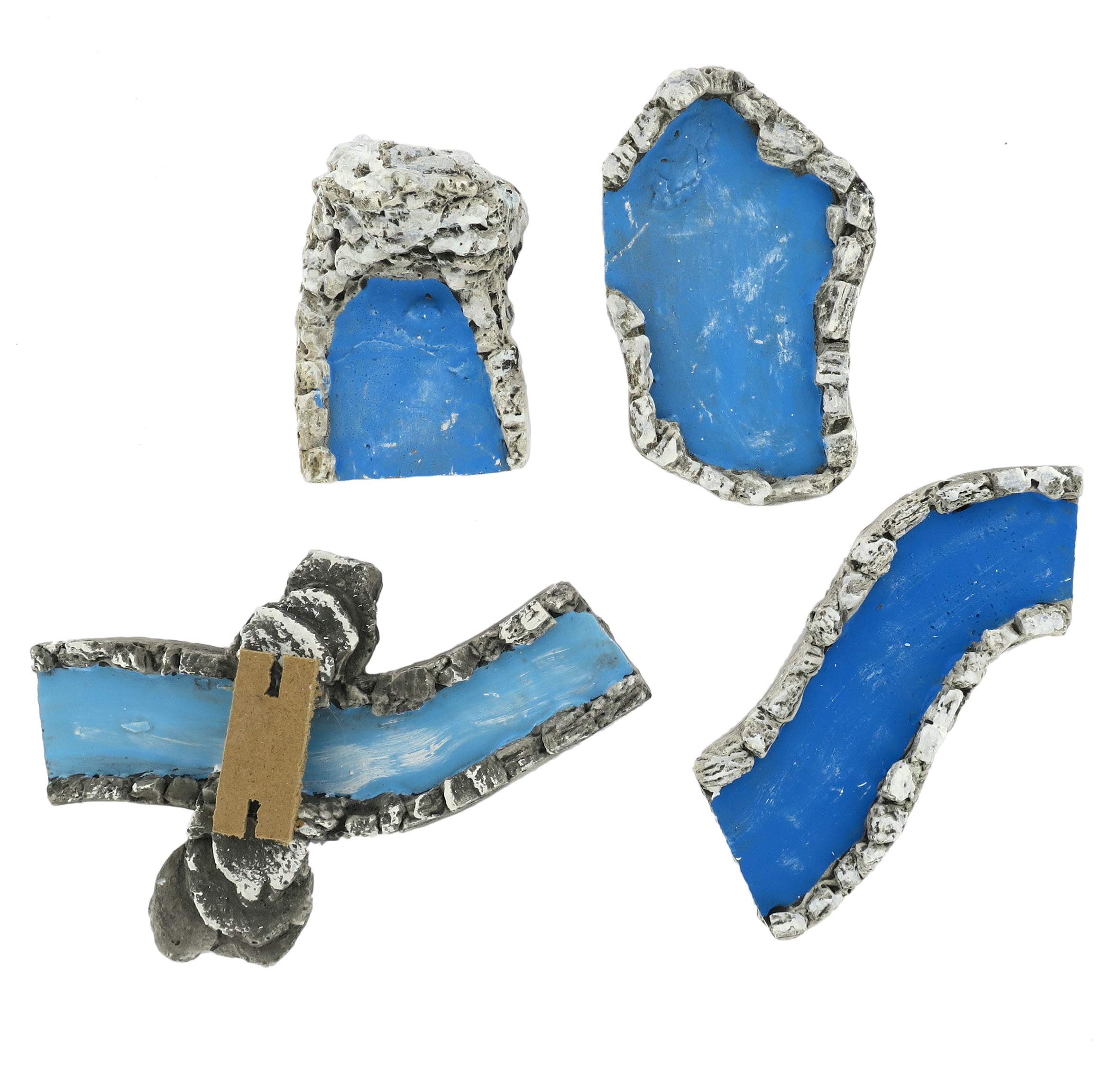 Bertoni Wooden Plaster River Sections Set, Wood, Multi-Colour, One Size