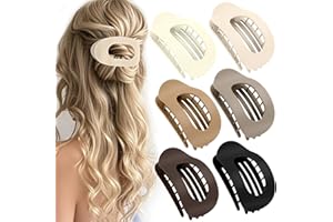 Flat Hair Clips for Women Girls Matte Flat Hair Claws Durable French Hair Clips for All Hair Types Comfortable Curved Clips P
